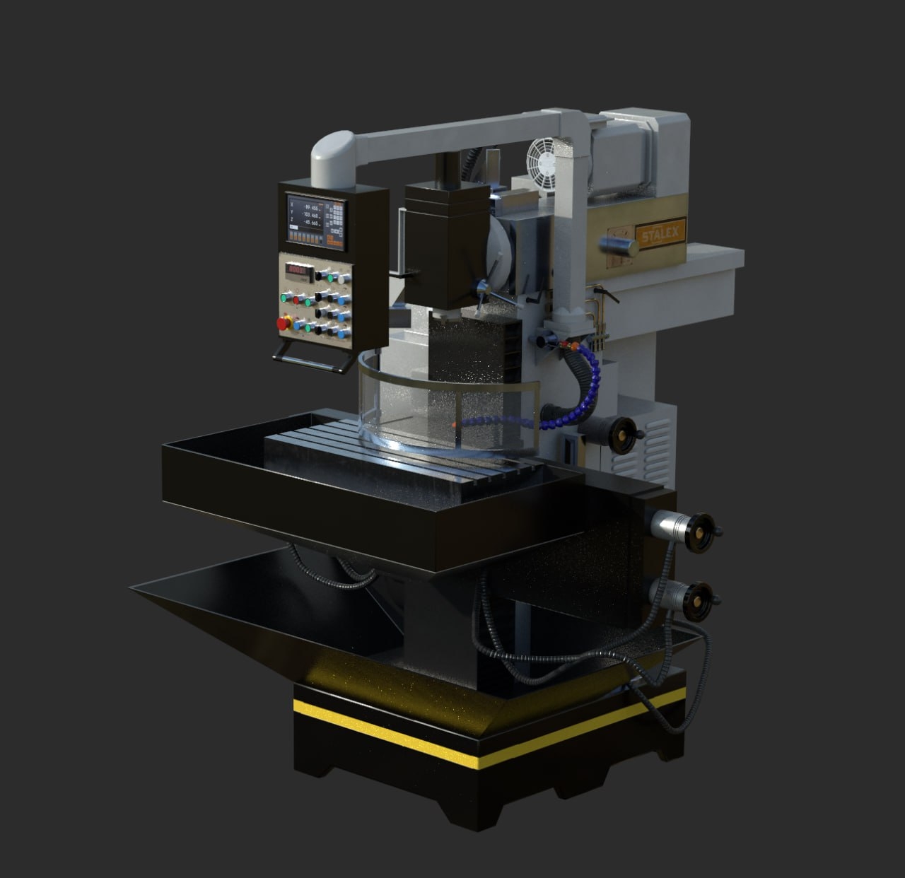 AR-тренажер станка Stalex WFM 750 Servo